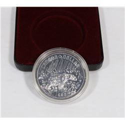 1980 CANADIAN POLAR BEAR SILVER $1 COIN