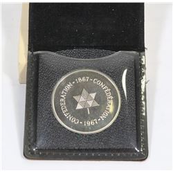 1867-1967 CENTENNIAL SILVER MEDALLION IN ORIGINAL