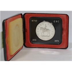 1973 RCMP  CASED SILVER $1 COIN