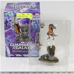 GUARDIANS OF THE GALAXY ROCKET AND GROOT STATUE