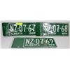 Image 1 : 3 SETS OF 2 NEW OLD STOCK LICENSE PLATES