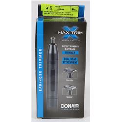 CONAIR MAX TRIM BATTERY OPERATED EAR/NOSE TRIMMER
