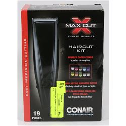 CONAIR 19PC MAX CUT HAIR CUT KIT.