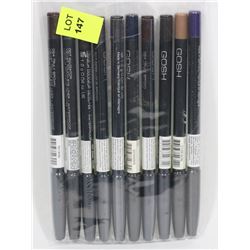 BAG OF 10 GOSH VELVET TOUCH EYE LINERS MIXED SHADE