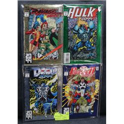 LOT OF 4- 2099 METALLIC MARVEL COMIC BOOKS INC