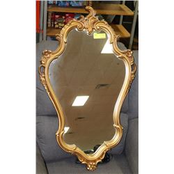 GOLD TONE FRAMED MIRROR