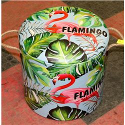 NEW  MEDIUM SIZE FLAMINGOS  STORAGE STOOL