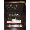 Image 1 : SILVER UTENSIL SET IN 2 DRAWER BOX.