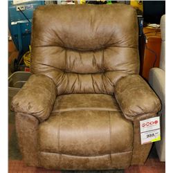 NEW OSTRICH LEATHER RECLINER.