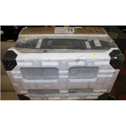 NEW OVERSTOVE MICROWAVE WITH EXHAUST FAN.