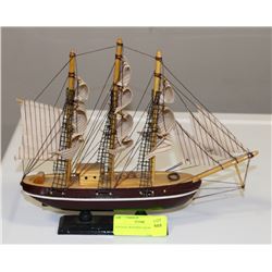 VINTAGE WOODEN SAILBOAT