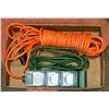 Image 1 : EXTENSION CORD AND 3 OUTLET COVERED EXTENSION BOX
