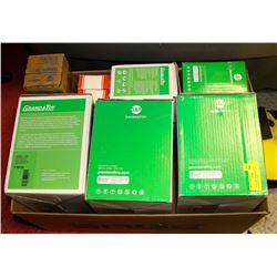 TONER INK CARTRIDGES - LOT OF 12- VARIOUS SIZES.
