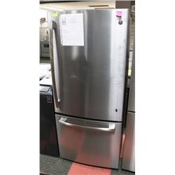 GE STAINLESS STEEL BOTTOM DRAWER FREEZER