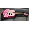 Image 1 : GUITAR DISNEY PINK BY WASHBURN, WITH SOFT CASE