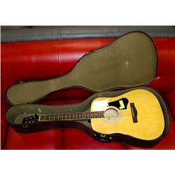 GUITAR SILVERTONE NATURAL WITH HARDCASE