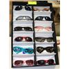 Image 1 : DISPLAY OF DESIGNER SUNGLASSES.