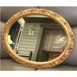 GOLD TONE FRAMED MIRROR