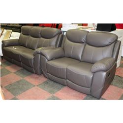 NEW CAMROSE GENUINE GREY LEATHER