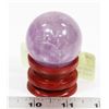Image 1 : AMETHYST CRYSTAL HEALING BALL WITH STAND