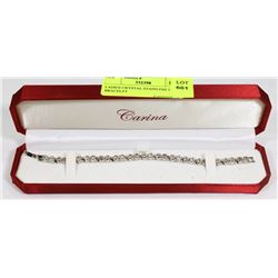 LADIES CRYSTAL STAINLESS TENNIS BRACELET