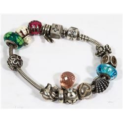 AUTHENTIC STERLING SILVER PANDORA BRACELET
