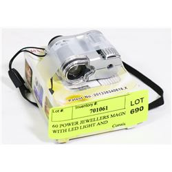 60 POWER JEWELLERS MAGNIFIER WITH LED LIGHT AND