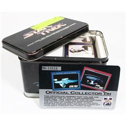 25th ANNIVERSARY STAR TREK TIN WITH TRADING CARDS