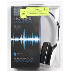 DJ SKIN NOISE ISOLATION HEADPHONES WITH MICROPHONE