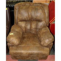 NEW 36" DARK BROWN FABRIC RECLINING