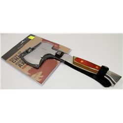 NEW! 11" STAINLESS STEEL  AXE WITH NYLON SHEATH