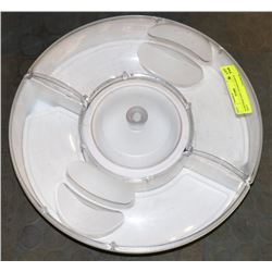 PAMPERED CHEF DIVIDED SERVING TRAY