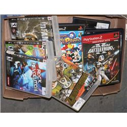 BUNDLE OF PLAYSTATION 2 & 3 GAMES, AND MORE.