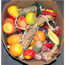 BOX OF ASSORTED FOOD HANGING DECOR