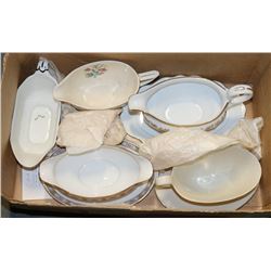 BOX OF ASSORTED CHINA