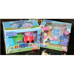 PEPPA PIG SMILES SET WITH 1 PEPPA PIG PLAY SET.