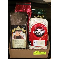 FLAT OF 4 ASSORTED GOURMET COFFEES