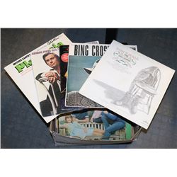 BOX OF RECORDS INCLUDING : THE SEEKERS, NAT KING