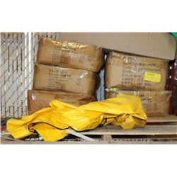 PALLET WITH 5 CASES OF 12 NEW VIKING RAIN JACKETS