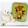 Image 1 : VINTAGE COCA-COLA BEAR WITH SERVING TRAY