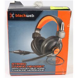 BLACKWEB VIDEO GAMING HEADSET W/ MIC