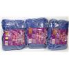 Image 1 : LOT OF 3 1LB BAGS OF 100% ACRYLIC YARN: BLUE