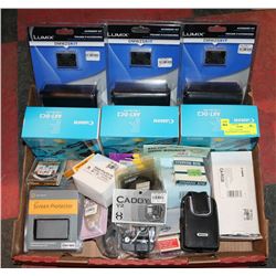 FLAT OF PHOTOGRAPHY ACCESSORIES ON CHOICE