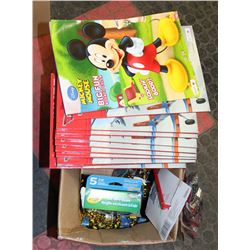 LOT OF ASSORTED KIDS WORD SEARCH, HELIUM BALLOONS