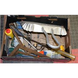 LARGE BOX OF CARPENTER'S TOOLS INCL.