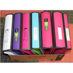 BOX FULL OF QUALITY BINDERS - GENERAL,