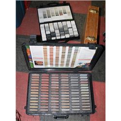 LOT OF 3 CARRYING CASES INCL 2 SALESMAN SAMPLES,