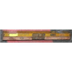 SET OF TWO VINTAGE 29” STANLEY LEVELS.