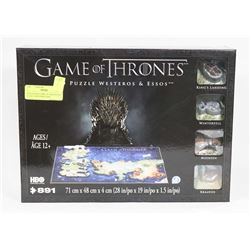 NEW IN BOX GAME OF THRONES 4D PUZZLE WESTEROS AND