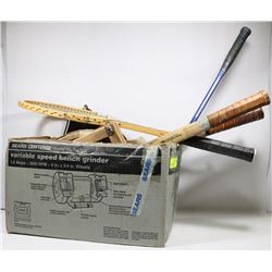 VINTAGE TENNIS RACKETS: BANCROFT, WINDSOR,